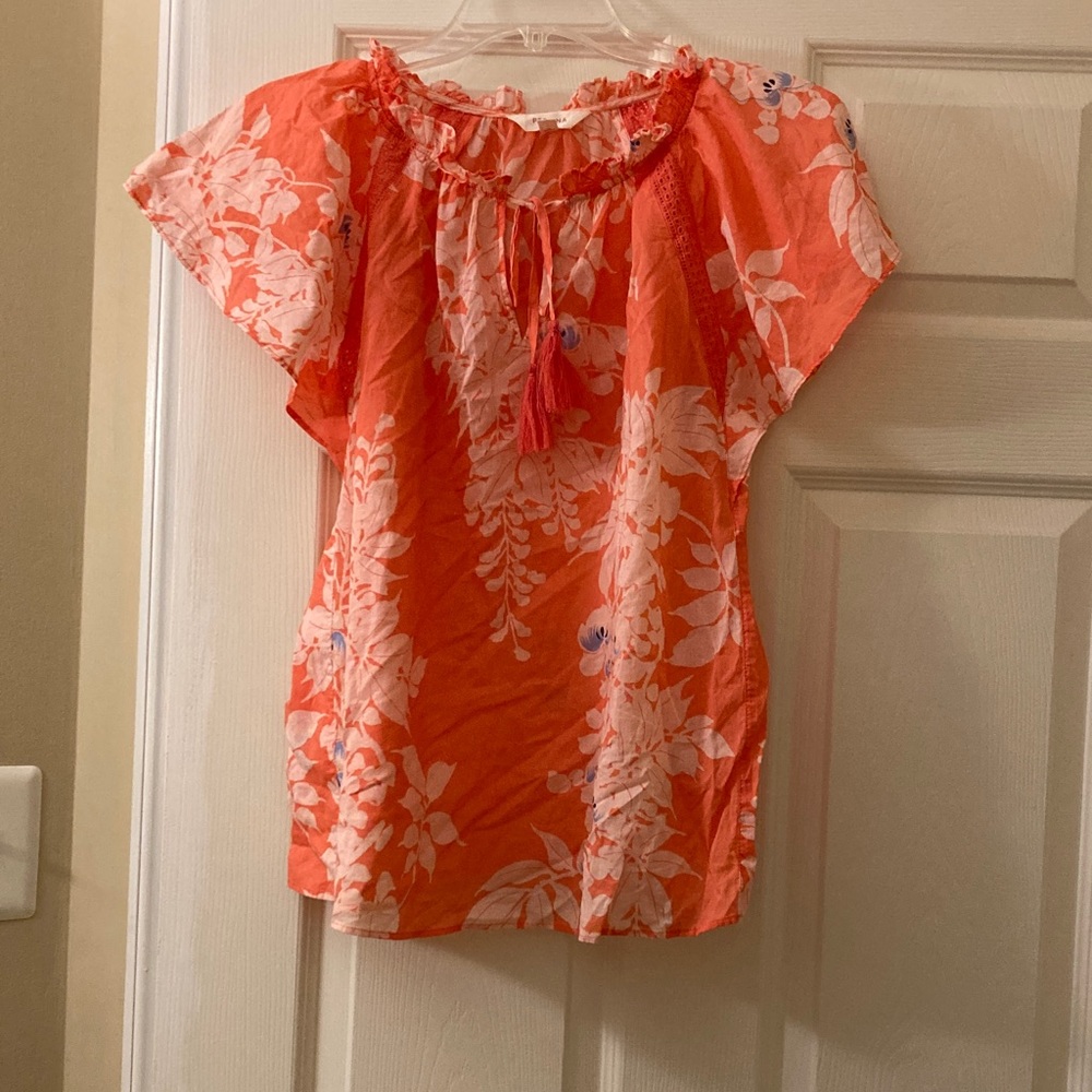 Floral Orange Women's Top